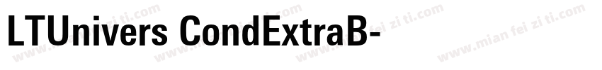 LTUnivers CondExtraB字体转换